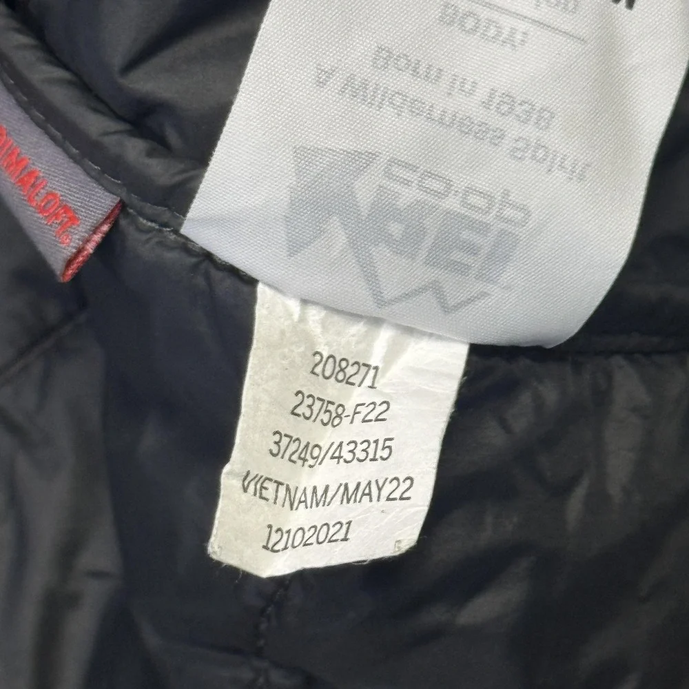 REI Co-Op Primaloft Jacket Mens XL Green Puffer Hooded Insulated Full Zip